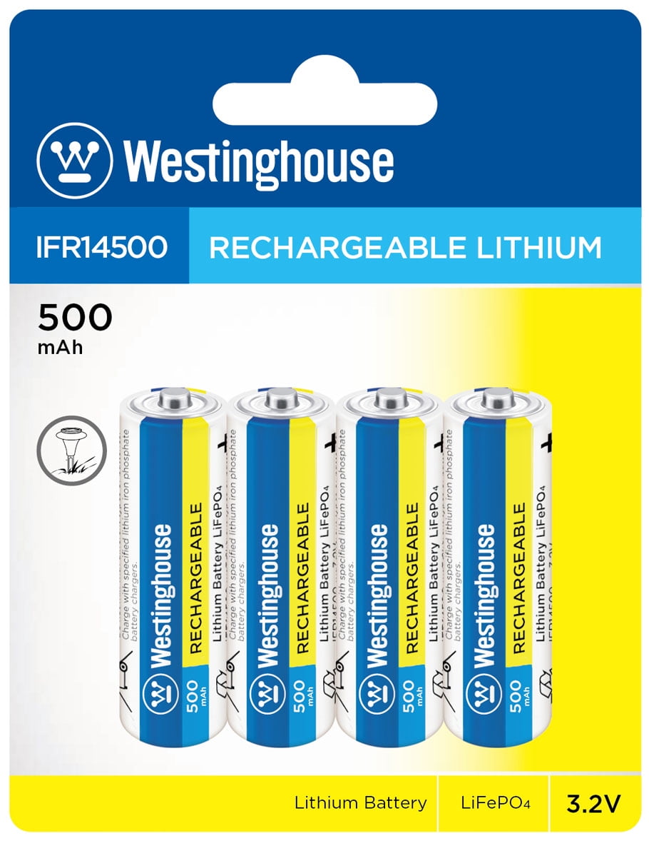 Lithium phosphate rechargeable batteries aa 3.2 v 250mah deals