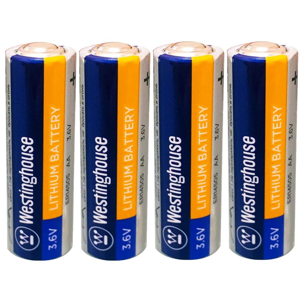 Westinghouse 14505 AA Size 3.6v Lithium Thionyl Chloride Non-Rechargeable Primary Battery (4 Count)