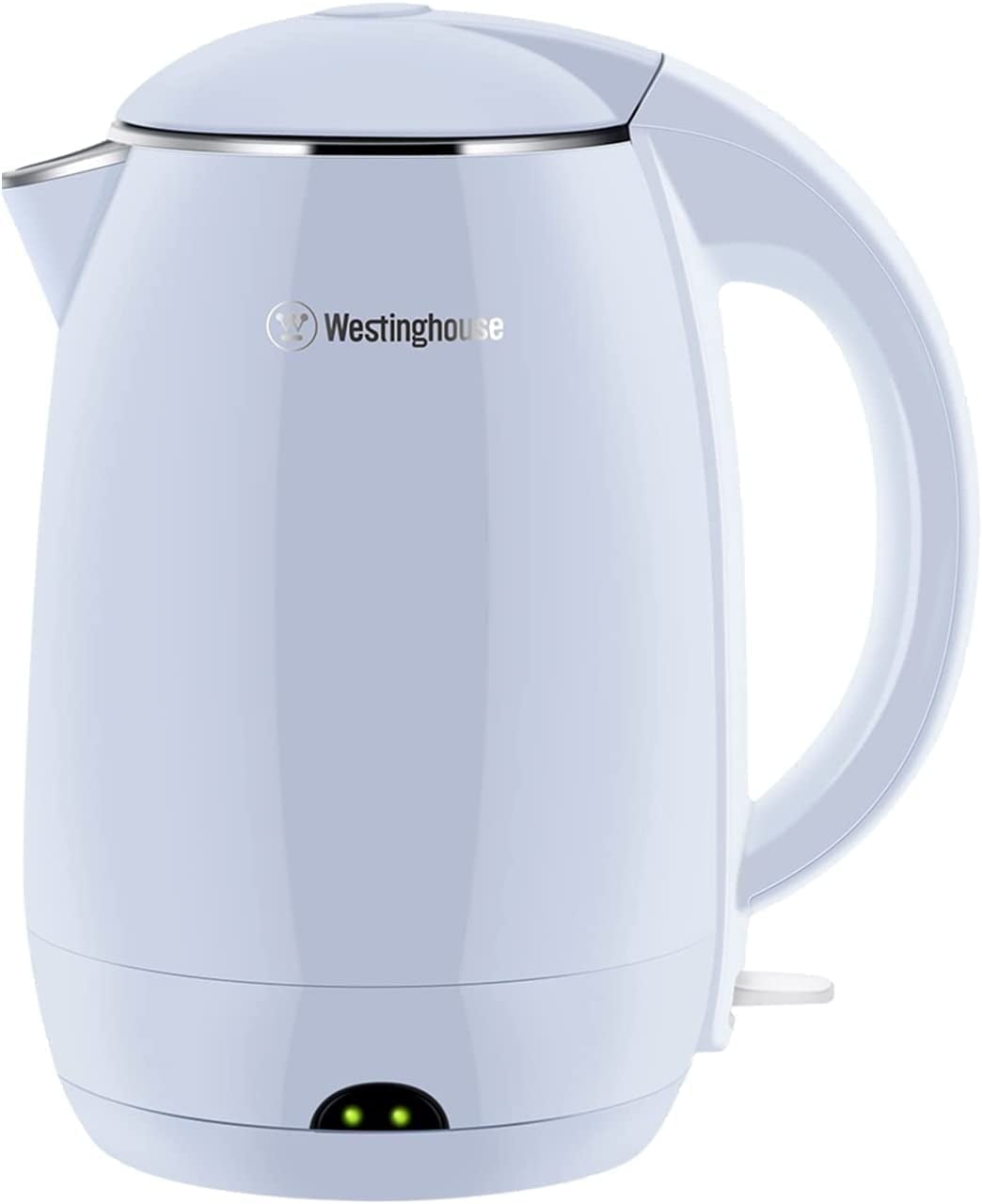 Westinghouse 1500W Electric Kettle, 1.8L Stainless Steel, Blue with Auto Shutoff Feature