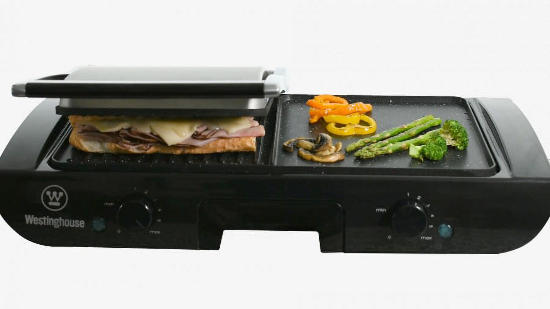 Bene Casa flat grill sandwich maker, cool touch, non-stick, compact, f
