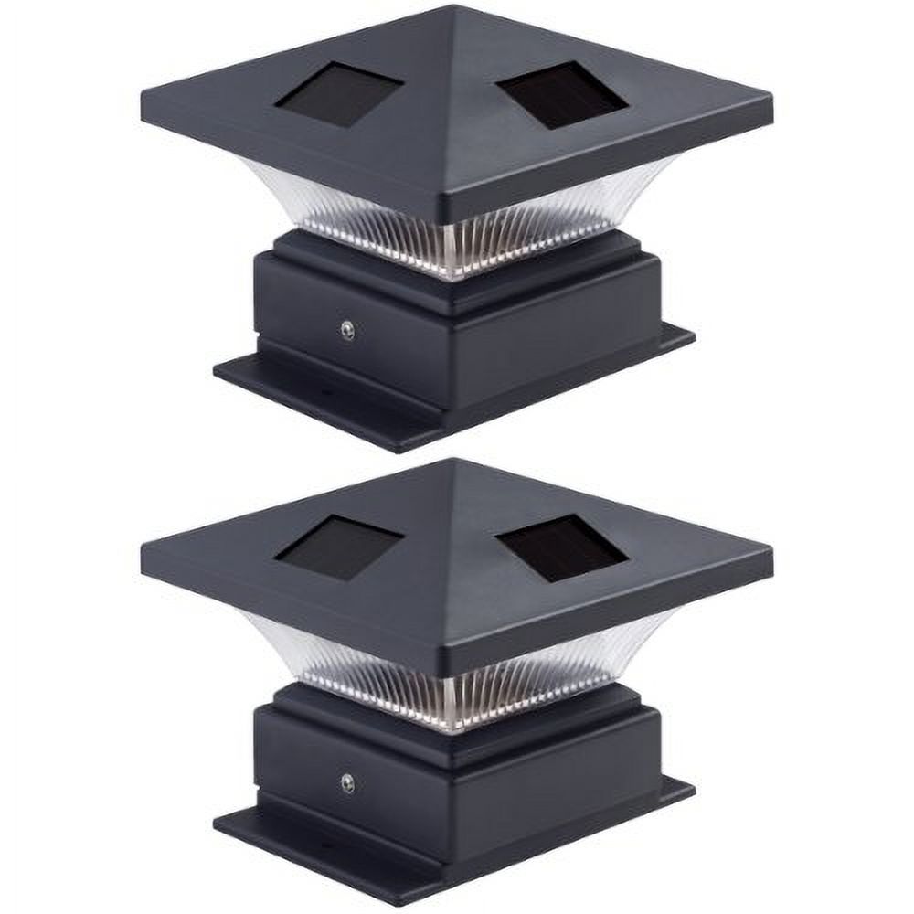 Westinghouse 2 Pack Pagoda II Black Solar Post Cap Lights for 4 x 4 Wood Posts - image 1 of 3
