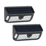 WESTINGHOUSE LIGHTING Westinghouse 20-1200 Lumen Linkable Solar Motion-Activated Lights, Wireless Outdoor Wall Light add Security to your Garden, Fence, Patio and more (2 Pack)