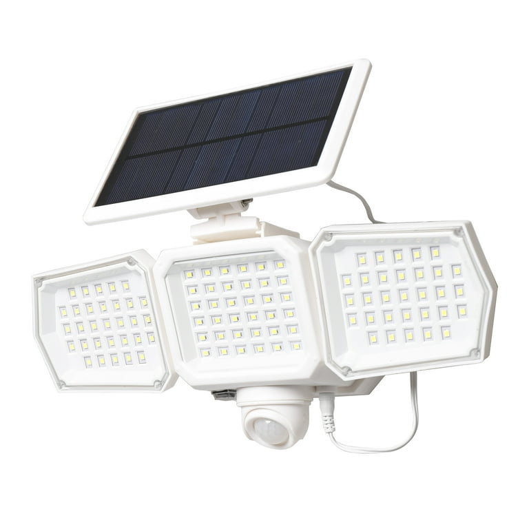 2000 Lumen Triple Head Solar Security Light - Motion Activated 2000 Lumen Triple Head Solar Security Light - Motion Activated