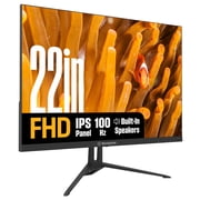 Westinghouse 22 Inch Monitor, 1080p Full HD IPS Computer Screen, 100Hz Refresh Rate, 1ms Response, HDR, Adaptive Sync, Built-in Speakers, HDMI, VGA, Gaming & Home Office 2026 Model