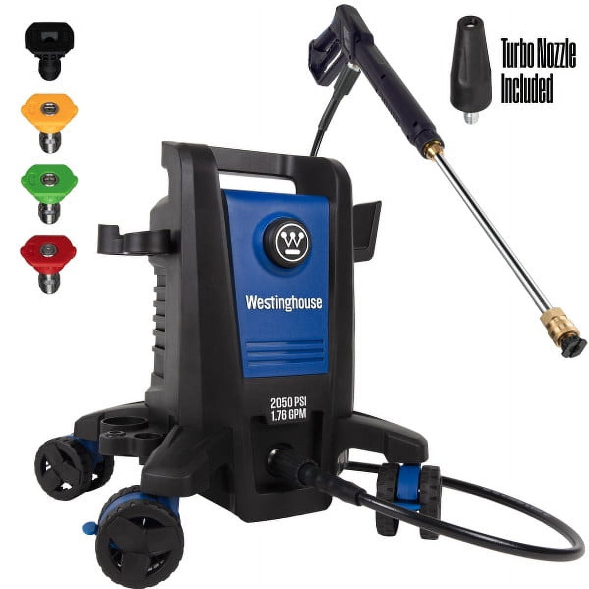 Westinghouse 2700-PSI, 1.76-GPM Electric Pressure Washer with 5 Nozzles & Soap Tank