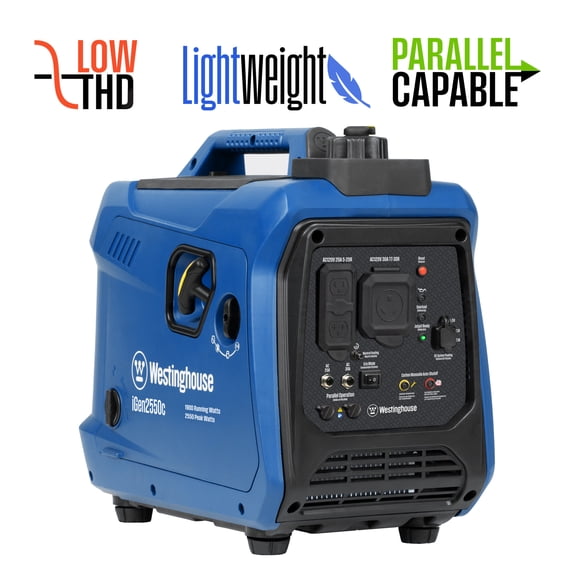 Westinghouse 2550 Peak Watt RV Ready, Gas Powered Portable Inverter Generator with CO Sensor