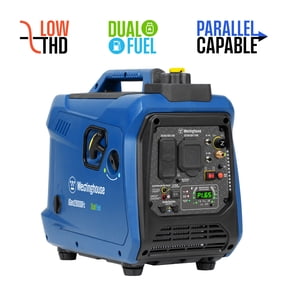 Westinghouse 2800 Peak Watt Portable Gas & Propane Powered Inverter Generator, Dual Fuel, Parallel Capable with CO Sensor