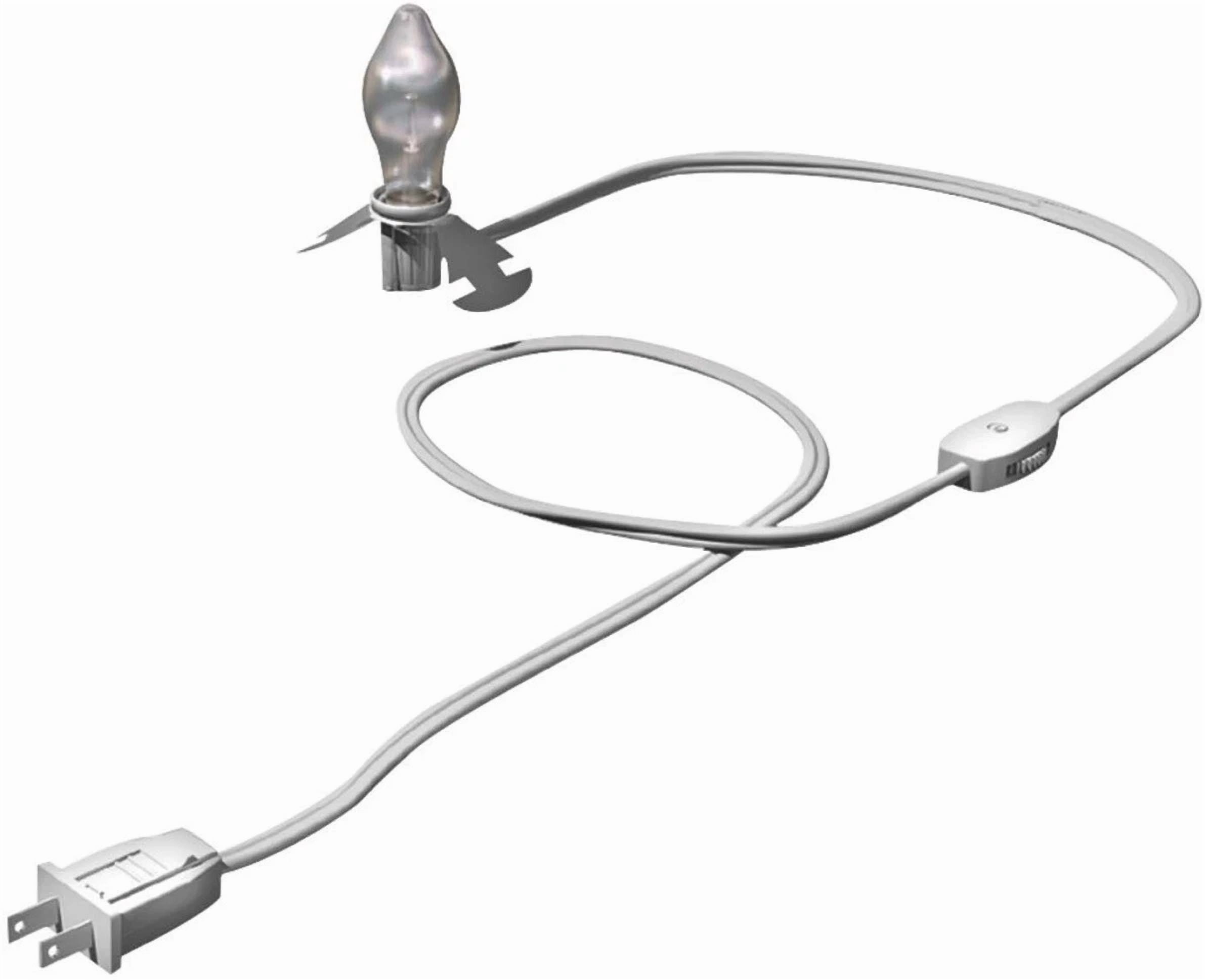 Westinghouse 28547 1-Bulb C7 Replacement Cord, 5', White - Walmart.com
