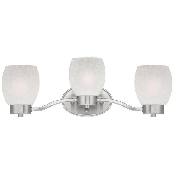 Westinghouse 3 Brushed Nickel White Wall Sconce