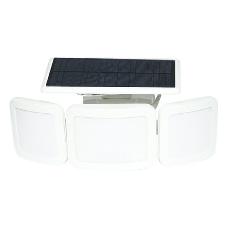 Westinghouse 3000 Lumen LED Triple Head Solar Security Light, 55-Watt Equivalent and Motion Activated