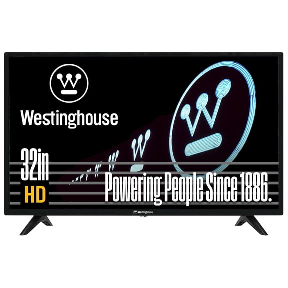 Westinghouse 32" 720p HD LED TV, Non-Smart Flat Screen, HDMI/USB/VGA, V-Chip, Home or RV
