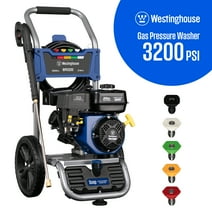 Westinghouse 3200-PSI, 2.5-GPM Gas Pressure Washer with 5 Nozzles & Soap Tank, 63 lbs.