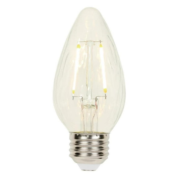 Westinghouse 3319300 25-Watt Equivalent F15 Dimmable Clear Filament LED Light Bulb with Medium Base