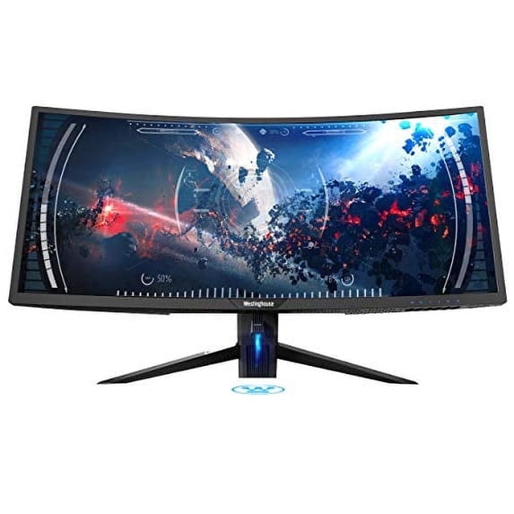 Westinghouse 34" UWQHD Curved Gaming Monitor, 3440x1440, FreeSync, RGB Lights, HDMI (2x)