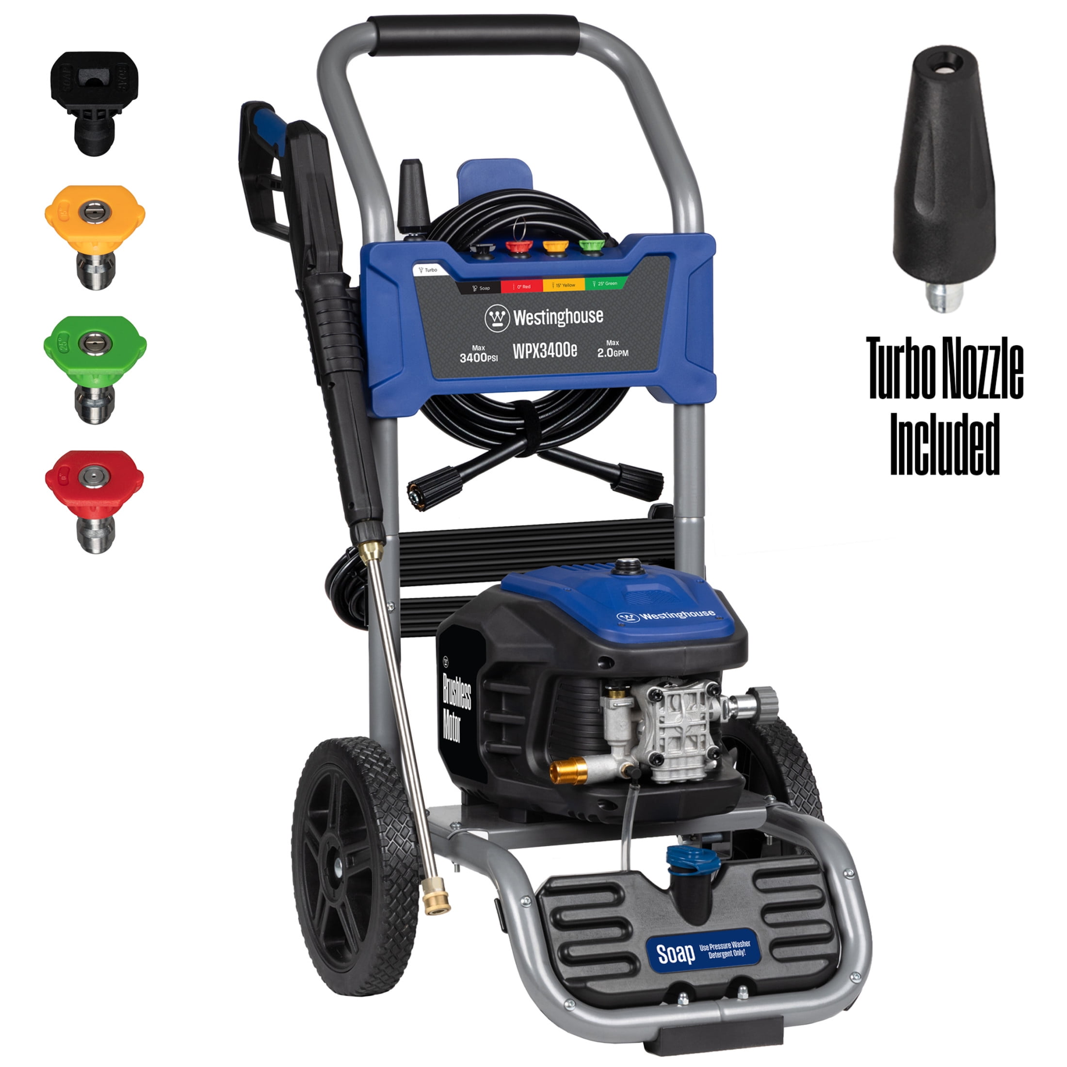 Westinghouse 3400 PSI Electric Pressure Washer with Brushless Motor