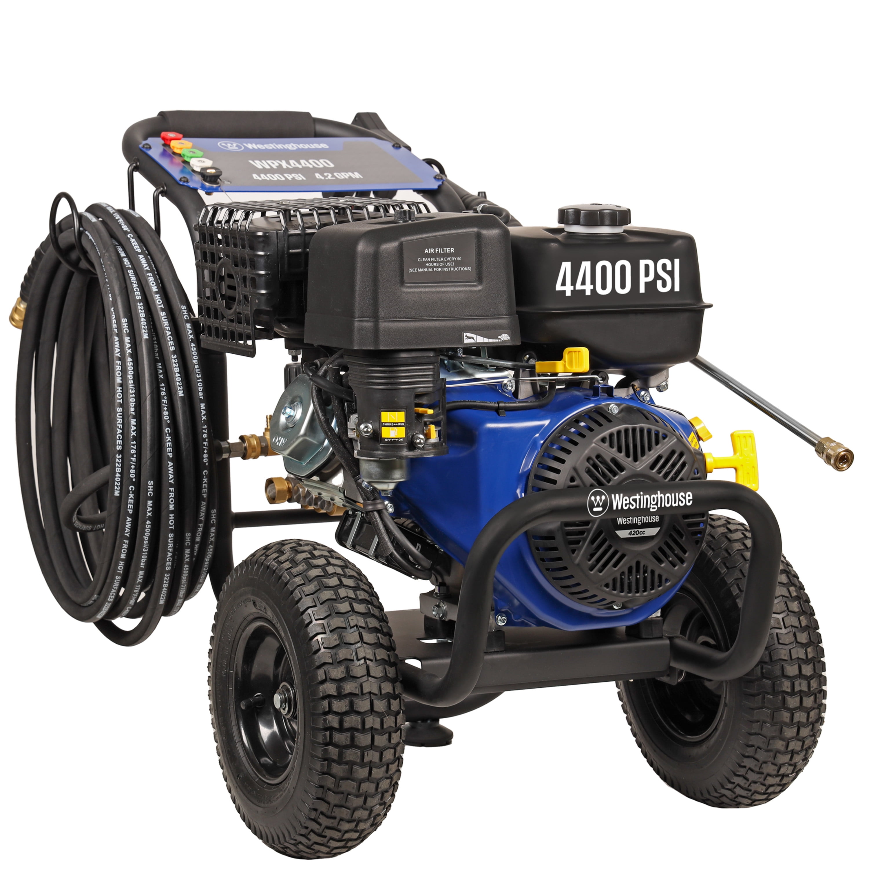 Westinghouse 4400PSI, 4.2GPM Heavy Duty Gas Pressure Washer with 5