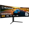 thumbnail image 1 of Westinghouse 49 Inch Curved Gaming Monitor, UWDQHD(5120 x 1440P), 3000:1 Contrast Ratio, 124% sRGB, 120Hz, 1800R, AMD FreeSync, Eyecare, Built-in Speakers, Tilt/Height/Swivel, HDMI, DisplayPort, USB-C, 1 of 10