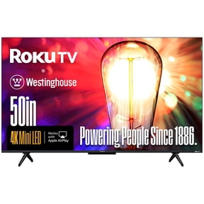Westinghouse 50” Mini-LED 4K UHD Roku TV, Dolby Vision HDR, QLED Quantum Color, Local Dimming, MEMC Motion, HomeKit