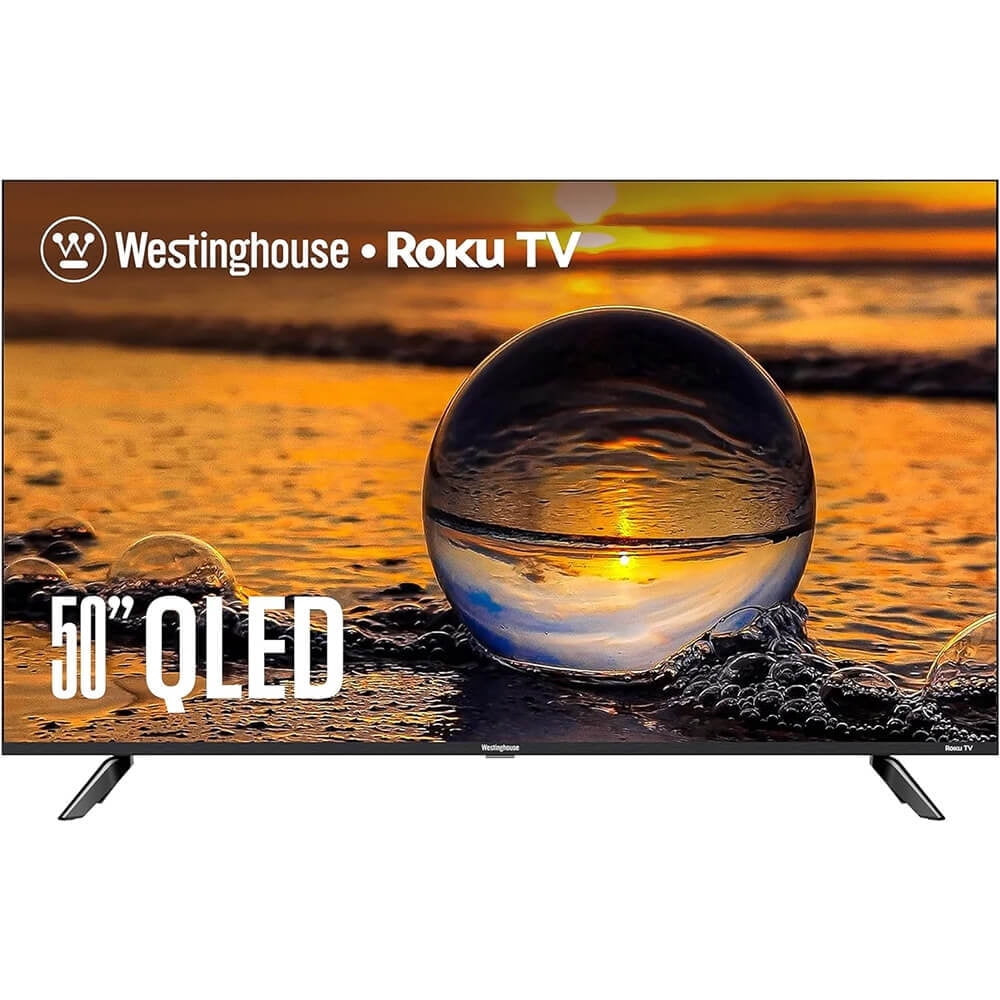 Westinghouse 50" QLED 4K UHD Smart TV with Roku TV, Edgeless, Dolby Vision Sound, Wifi, Voice Remote