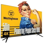 Westinghouse 50" Edgeless 4K UHD Smart TV with Xumo TV, HDR10, Voice Remote, Wifi, Dolby Sound