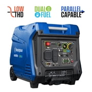 Westinghouse 5000 Peak Watt Portable Dual Fuel Inverter Generator, Recoil Start, Gas/Propane