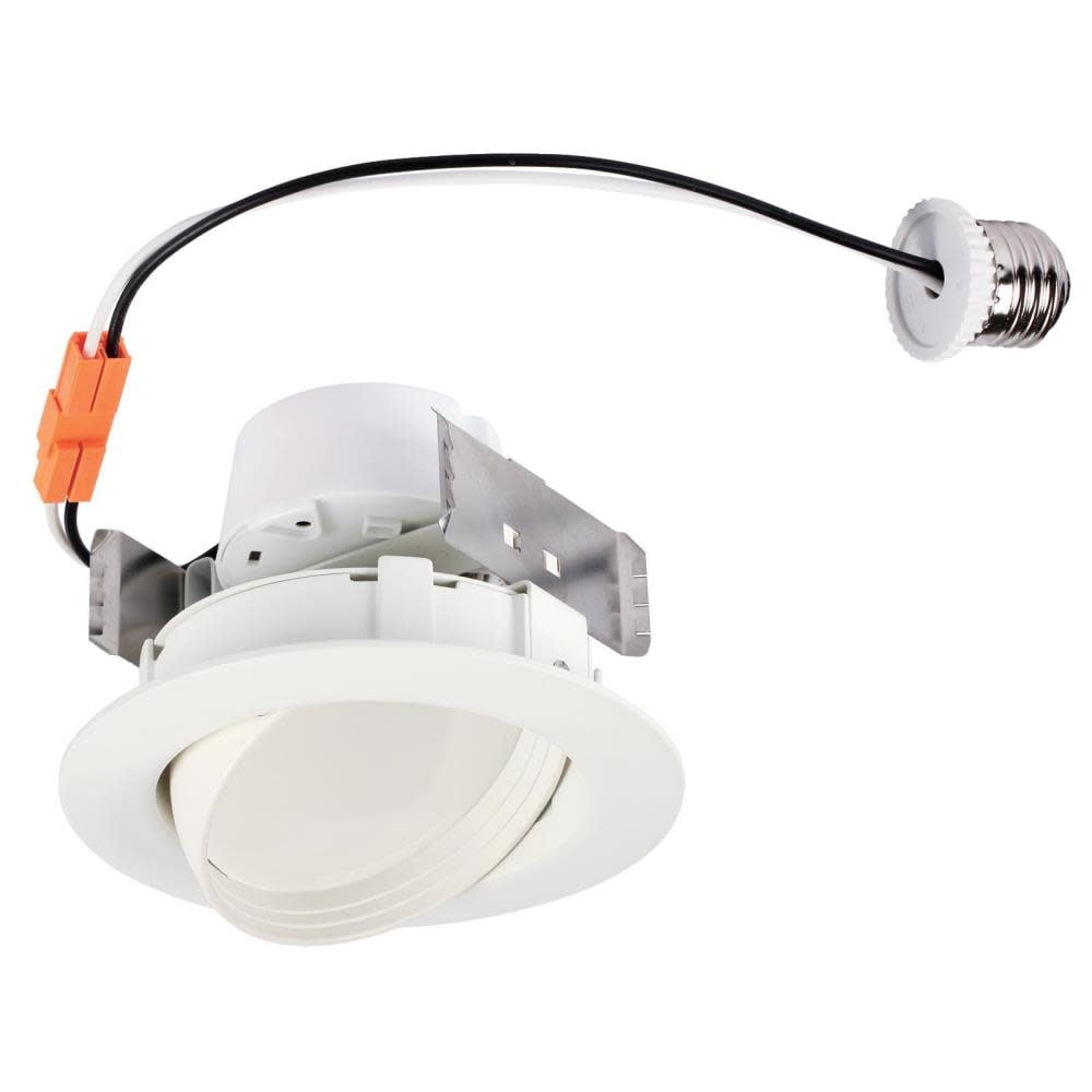 White Adjustable Aluminum LED Retrofit Recessed Lighting Kit