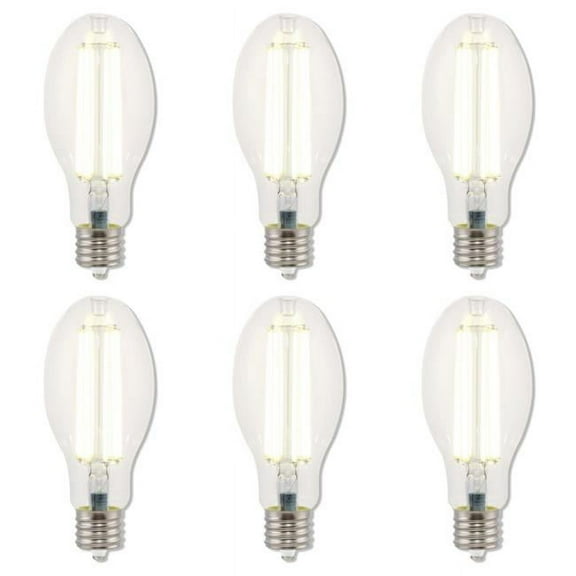 Westinghouse 5234120 Pack Of (6) 36 Watt Ed28 Extended Mogul (Ex39) Led Bulbs - Clear