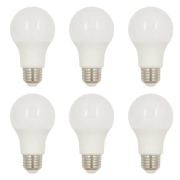 Westinghouse 5302020 Pack Of (6) 10.5 Watt A19 Medium (E26) Led Bulbs- 1100 Lumens, 4000K,