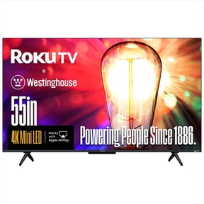 Westinghouse 55” Mini-LED 4K UHD Roku TV, Dolby Vision HDR, QLED Quantum Color, Local Dimming, MEMC Motion, HomeKit
