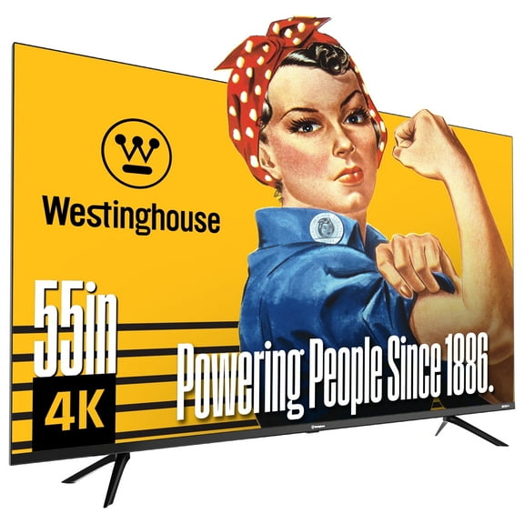 Westinghouse 55" Edgeless 4K UHD Smart TV with Xumo TV, HDR10, Voice Remote, Wifi, Dolby Sound