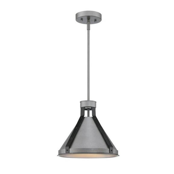 Westinghouse Lighting 6128400 Pennsauken One Light Indoor Pendant with Iron Accents, Industrial Steel
