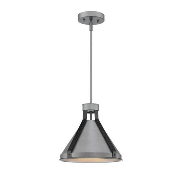 Westinghouse Lighting 6128400 Pennsauken One Light Indoor Pendant with Iron Accents, Industrial Steel