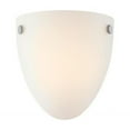 thumbnail image 1 of Westinghouse Lighting 6135100 9 watt Frosted Glass Lehigh One Light LED Indoor Wall Fixture with Color Temperature Selection - Brushed Nickel, 1 of 5