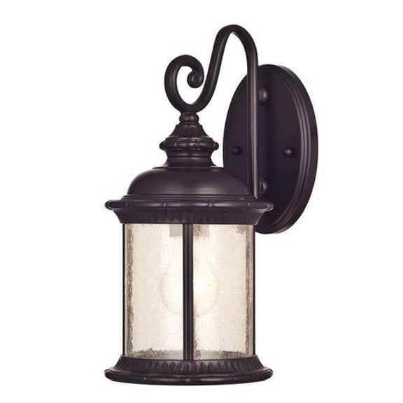 Westinghouse 6230600 New Haven One-Light Outdoor Wall Fixture, Oil Rubbed Bronze Finish with Clear Seeded Glass