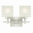 thumbnail image 1 of Westinghouse 6303900 Alexander Two Light Indoor Wall Fixture, Brushed Nickel, 1 of 5