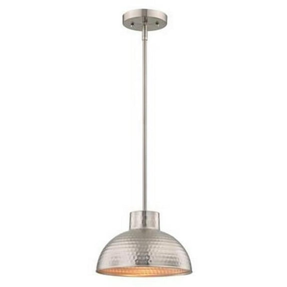 Westinghouse Malte Pendant Hammered Brushed Nickel Finish