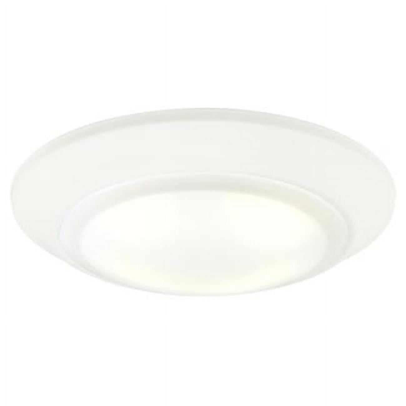 Sleek White 5.5" Steel LED Canless Recessed Downlight, Energy Star