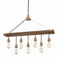 thumbnail image 1 of Westinghouse 6351400 Elway Seven-Light Indoor Chandelier, Barnwood Finish with Washed Copper Accents, 1 of 2