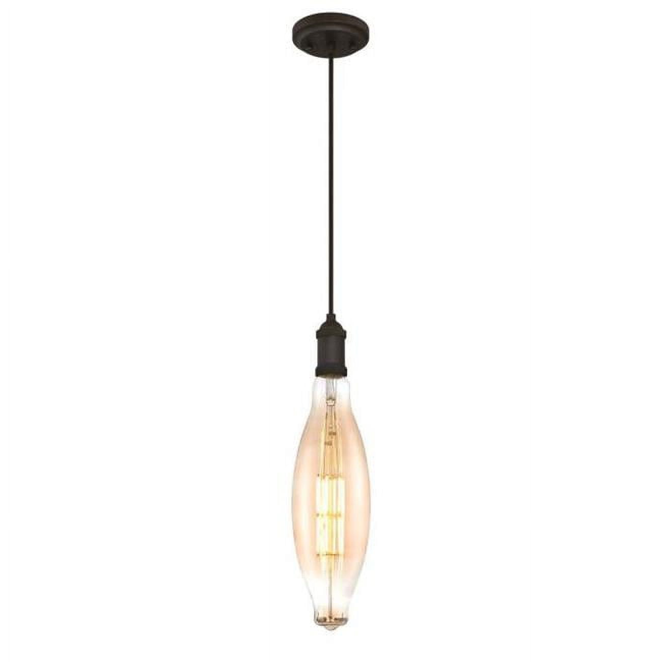 Bronze and Glass Vintage Mini Pendant Light