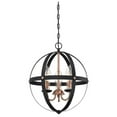 thumbnail image 1 of Westinghouse 6360700 Stella Mira 3 Light 15" Wide Outdoor Taper Candle Chandelier - Black, 1 of 4