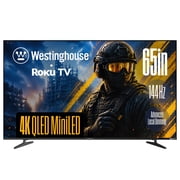 Westinghouse 65 Inch Mini LED 4K UHD Roku Smart TV Max, Native 144Hz Refresh Rate, VRR & ALLM Gaming, QLED Quantum Color, Dolby Vision HDR, Local Dimming, MEMC Motion, HomeKit