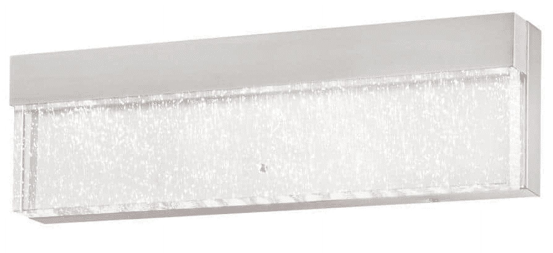 Brushed Nickel 18" LED Wall Sconce with Bubble Glass