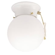 Westinghouse 6668000 Flush Mount, 1-Light 60 Watts, White