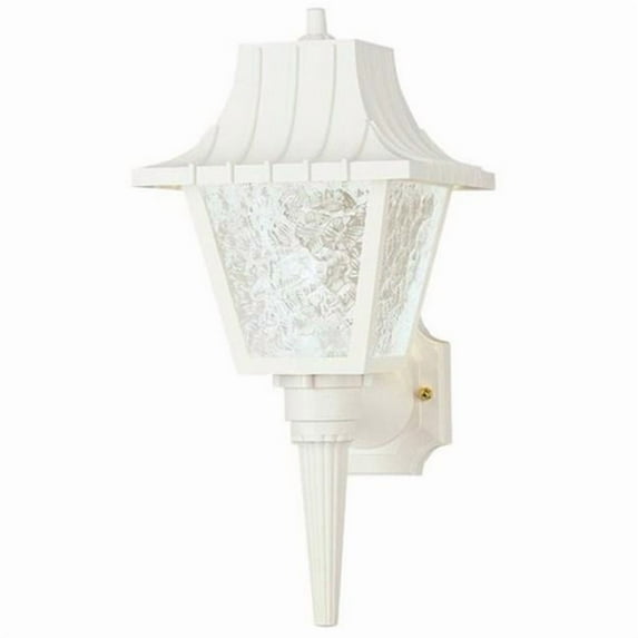 Westinghouse 66946 8 in. Plastic Wall Lantern- White