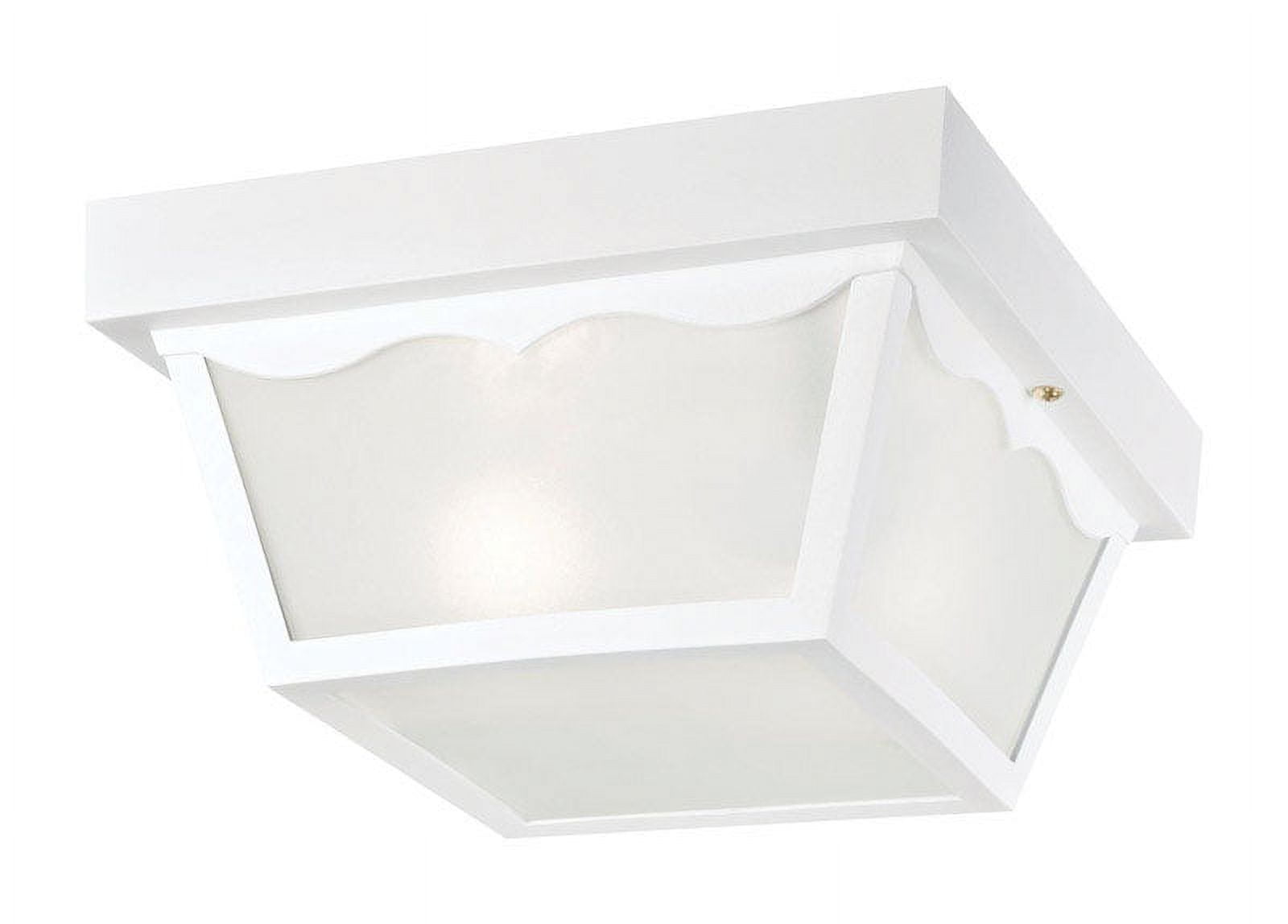 Westinghouse 66976 Outdoor Poly Ceiling Fixture, A19, White