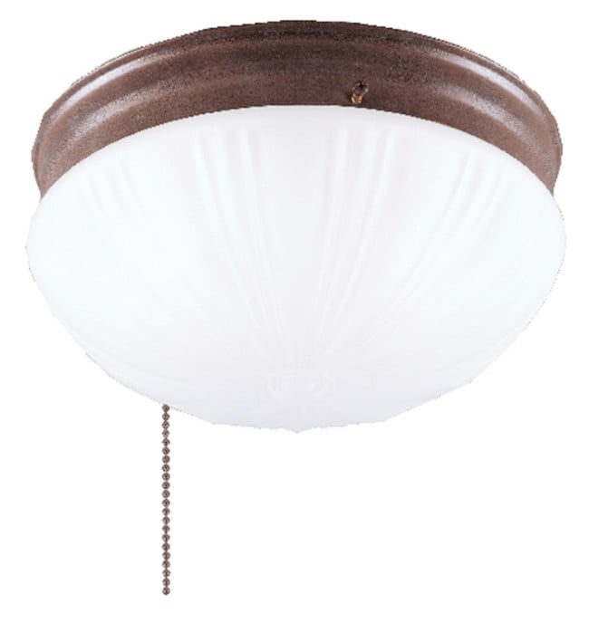 Sienna Brown Frosted Glass 8.75" Traditional Flush Mount Ceiling Light