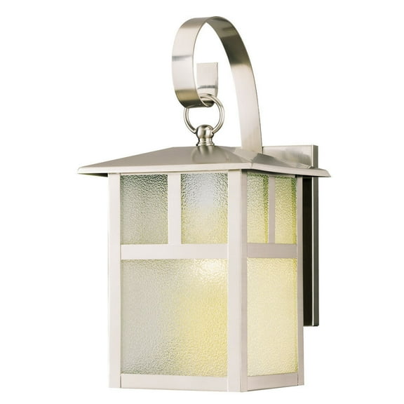 Westinghouse 6991900 12" Tall 1 Light Outdoor Lantern Wall Sconce - Nickel