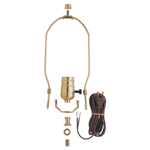 Westinghouse 7026800 Lamp Kit, 250 V, 600 W, Metal, Brass, For Standard Base 150 W Bulb