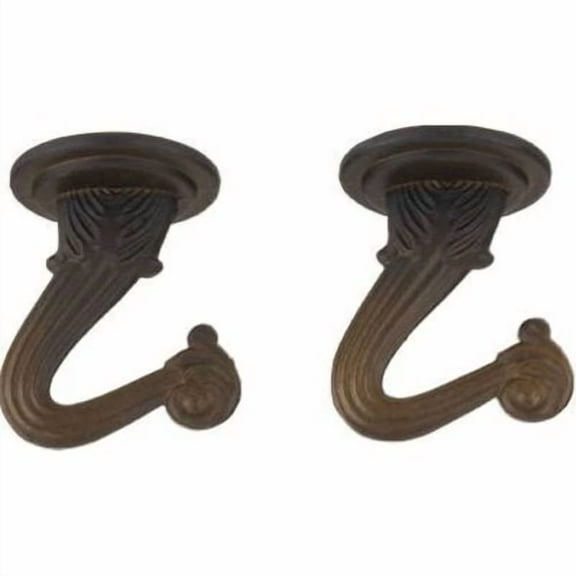 Westinghouse 704574 - 1.5" Rust Swag Hook (2 Pack) (Two Swag Hook Kits, Rust)
