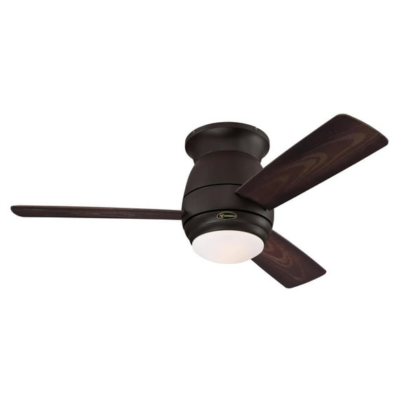 Westinghouse Lighting Westinghouse Halley 44-Inch Indoor/Outdoor Ceiling Fan with LED Light Kit, Remote Control Included Oil Rubbed Bronze Bronze Oil